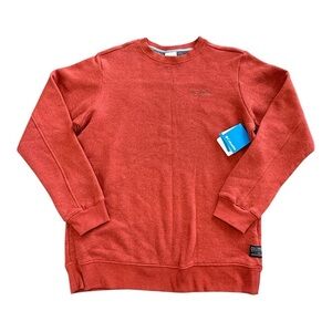 NWT Columbia Fleece Lined Knit Sweater Crewneck Pullover Size L